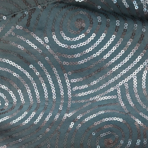 NMZ Collection Turquoise Sequin Bodysuit small - Picture 3 of 12